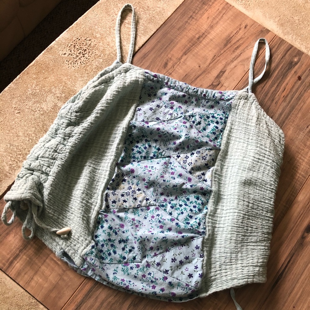 Cute side-tie peasant top